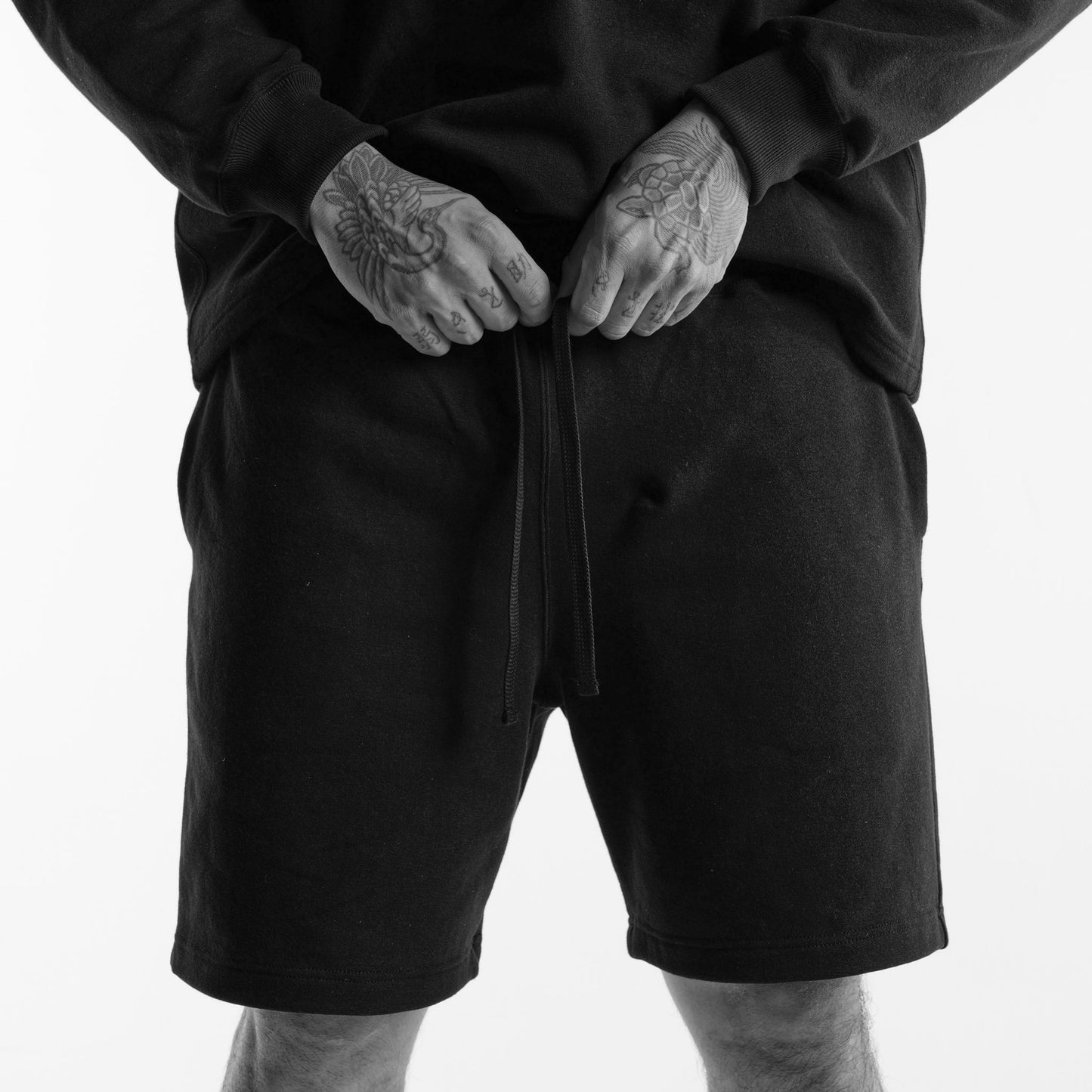 Sweat Half Pants - Black